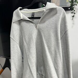 Dazy Gray Half-Zip Pullover